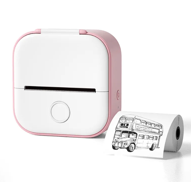 Mini Thermal Label Printer - Bluetooth Portable Photo Printer