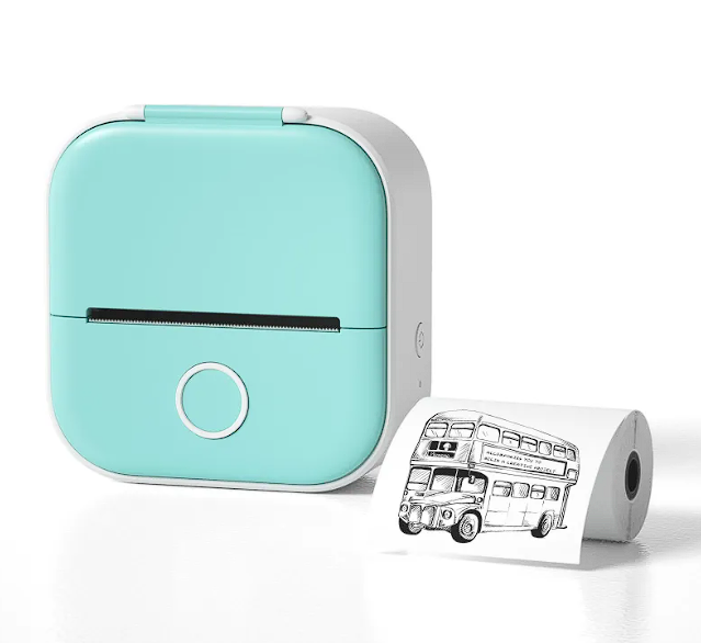 Mini Thermal Label Printer - Bluetooth Portable Photo Printer